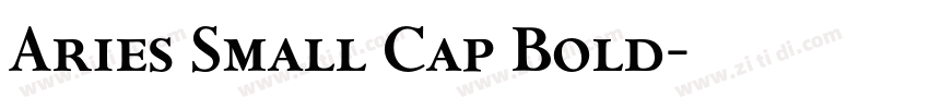 Aries Small Cap Bold字体转换